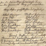 Unterschriften der Gründer